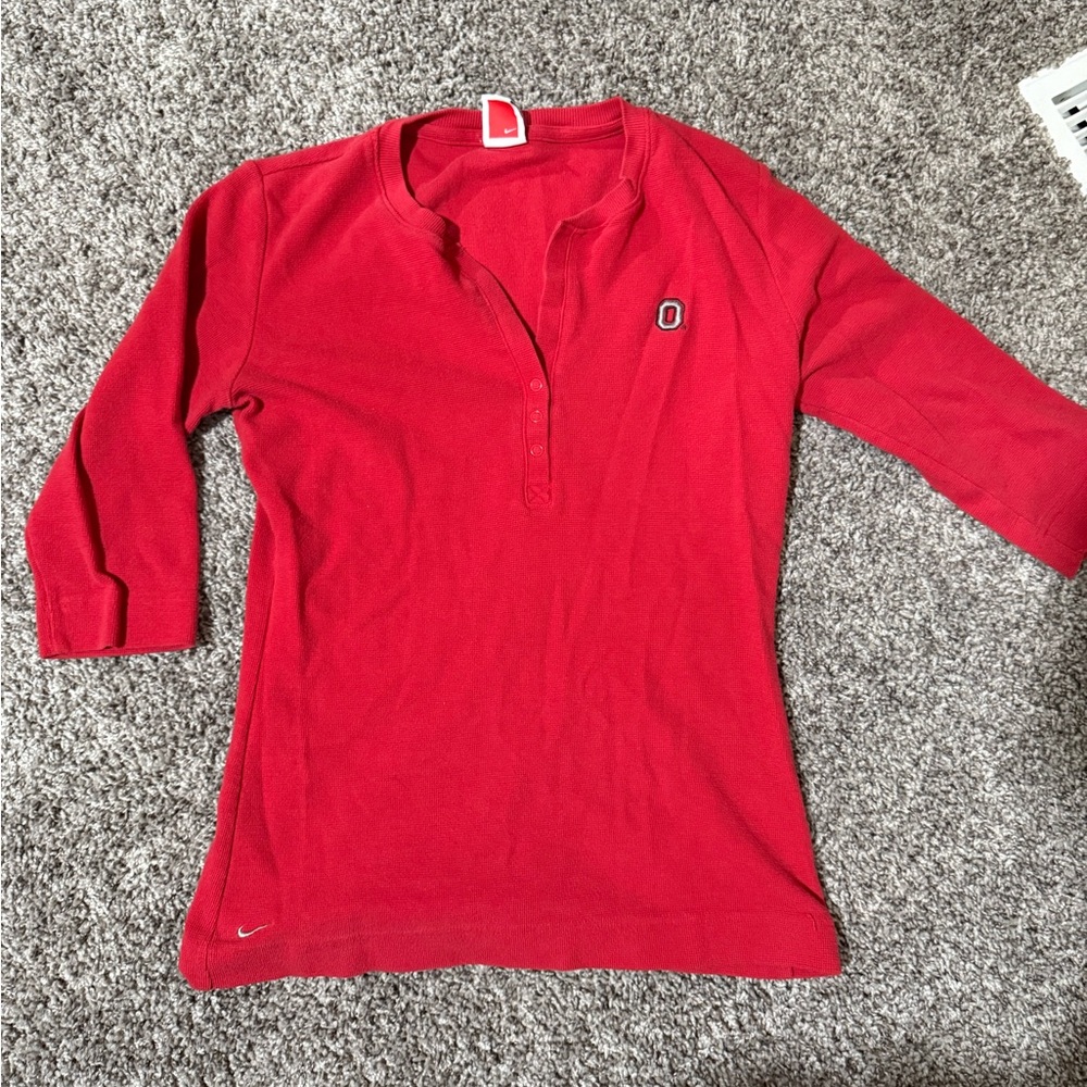Nike Red Crew Neck Shirt